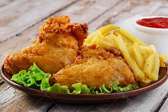 Fried chicken wings
