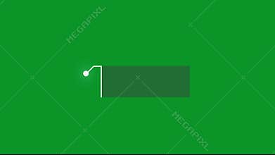 Animated Callout Elements in white and Green on Transparent Background