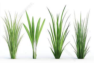 A minimal set of grass line cads is presented in isolation on a white background, comprising ground cover, elevation