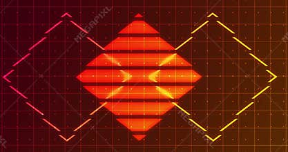 4K Abstract Geometric Design Background.Features cool animated geometric shapes on a background.