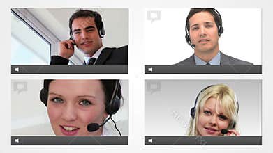 Live chat with customer service agents