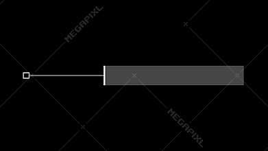 Glitch Modern Callout HUD Element With Digital Interface. Alpha