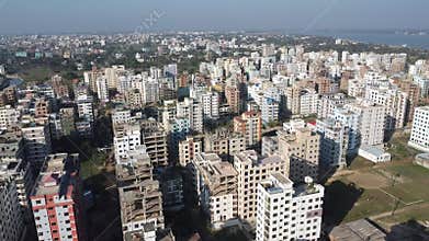 Skyline or cityscape of Chattogram City,Bangladesh.