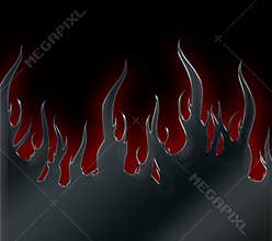 Flames Metallic