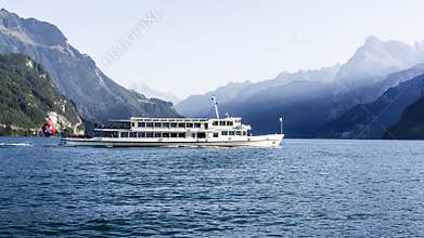 Boat on Lake Lucerne - Switzerland