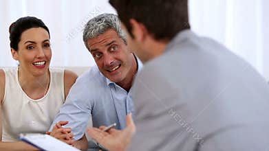 Salesman and clients