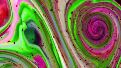 Slow Motion Macro Abstract Pattern Artistic Concept Color Surface Moving Surface Liquid Paint Splashing Art Design Texture