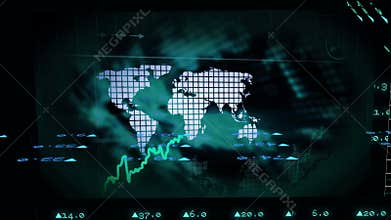 Animation of stock market data with growing chart