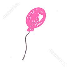 Children\'s icon with wax crayons and pastels