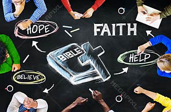 Group of Multiethnic People Discussing About Bible