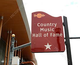 The Country Music Hall of Fame Sign, Nashville Tennessee