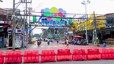 Patong walking street restaurants bars clubs in Patong Phuket Thailand