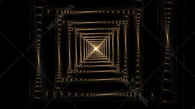 Golden wire squares