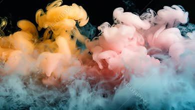 Texture thick smoke for design natural abstract color background
