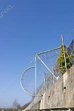 Anti-climb fence section