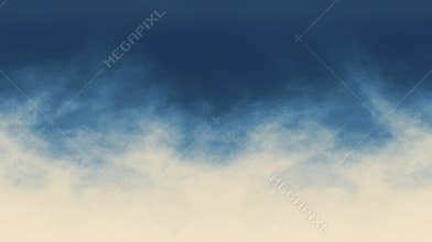 Abstract gradient depicting a transition from deep blue to light beige, resembling a sky with soft, cloud-like textures. Ideal for