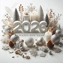 Card to celebrat happy new year 2026