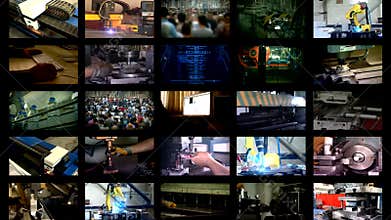 Industry multi-screen manufacture