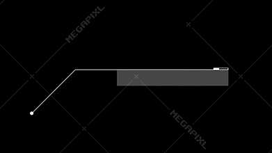 Glitch Callout HUD Motion Graphics For Technology Scenes. Alpha