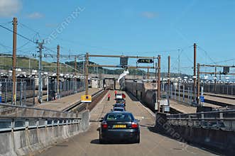 Channel tunnel Folkestone
