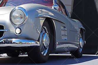 Vintage sport car on the street