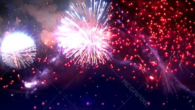 Fireworks explosion festival