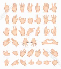 Collage of hands