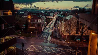 Exeter Iron Bridge timelapse at dusk