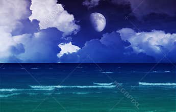 Fantasy sea night