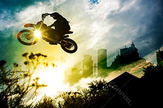 Urban Dirt Bike Jump