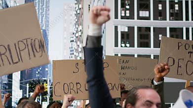Protesters gather in rally against corrupted government and scandalous politics
