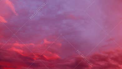 Magic sunset clouds on the sky