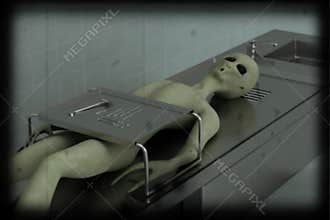 Alien autopsy 8 mm color version