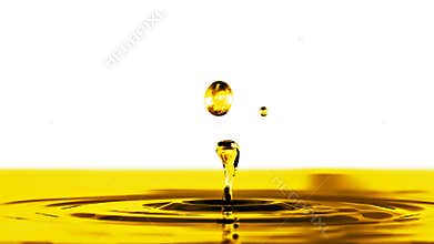 Oil drop slow motion