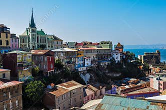 View over Valparaiso, in Chile