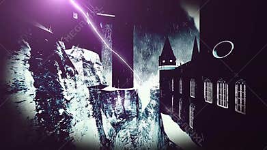 Spooky Dracula castle