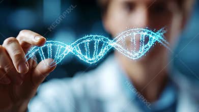 Innovative Intern Explores Genetics With Detailed DNA Structure Representation Generative AI