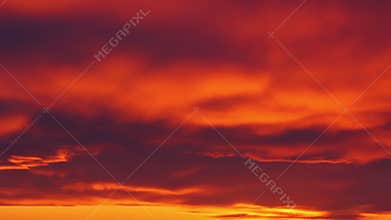 dawn sky at winter - timelapse