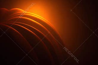 Moody Halloween Abstract with Pumpkin Patterns and Orange Glow