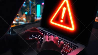 Digital scam notice: phishing threat, vishing attack, smishing fraud, fake email, romance scam, lottery lure, investment fraud,