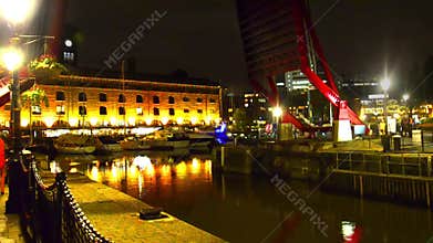 St Katharine dock in London, UK