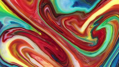Slow Motion Macro Abstract Pattern Artistic Concept Color Surface Moving Surface Liquid Paint Splashing Art Design Texture