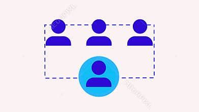 Office icon animation. Web icon set for business, professional design, and creative visuals for any purpose in motion graphics