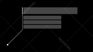 Glitch Callout HUD Frame With High-Tech Style Animation. Alpha