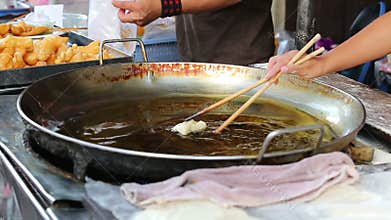 Dough stick in Thai market