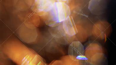 Warm prismatic light leak lens flare overlay transition