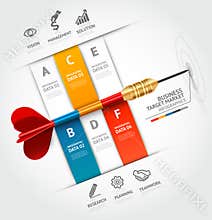 Business concept infographic template. Business ta