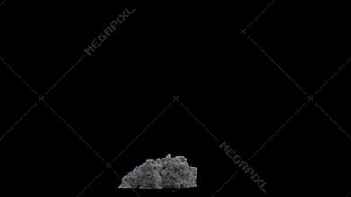 Volumetric Smoke Simulation on Transparent Background
