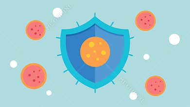 Barrier Protection Exosomes portrayed as shields around skin cells symbolizing the protective and nourishing effects