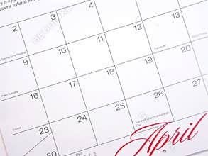 April Calendar